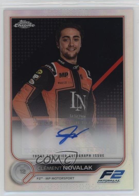 2022 Topps Chrome Formula 1 Clement Novalak Clément Novalak #CAC-CN Auto 3hd