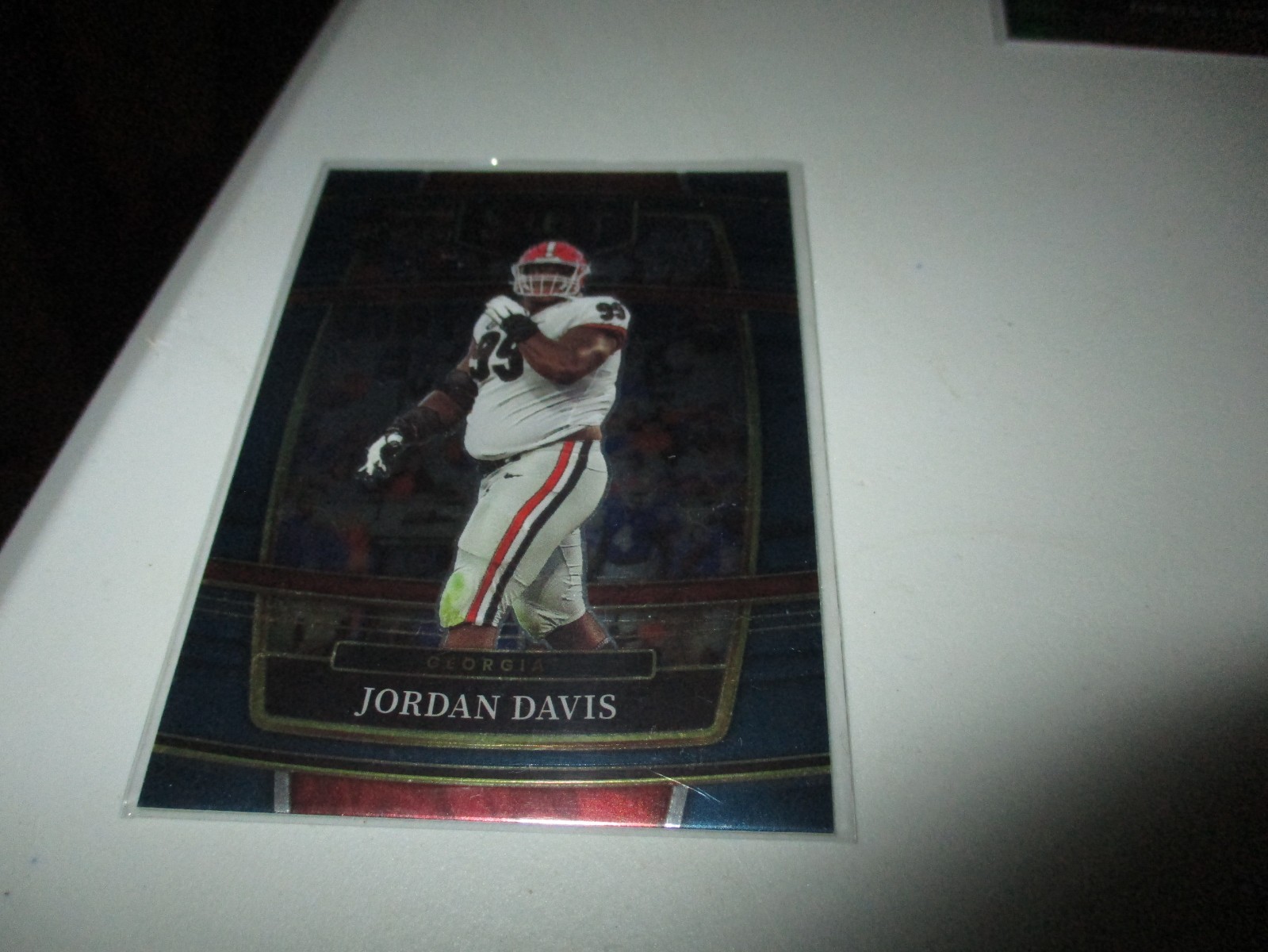 Jordan Davis 2022 Panini Select Draft Picks Blue RC #80