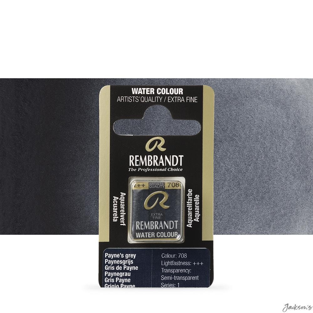 Royal Talens Rembrandt Watercolour Paint Half Pan Payne's Grey For Artists