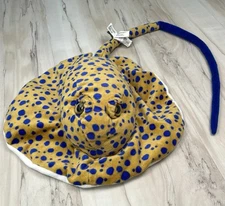 2014 WILD REPUBLIC Tan Blue Spot STINGRAY 37" Plush Stuffed Animal Toy *Read*