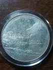 Vintage 1974 Draper Mint Swiss of America Alp Themed 1 oz .999 Fine Silver Round