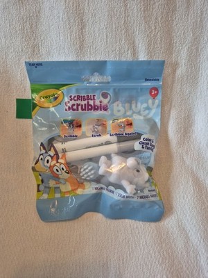 Crayola Scribble Scrubbies Colorable Bluey Toy Figurines MUFFIN