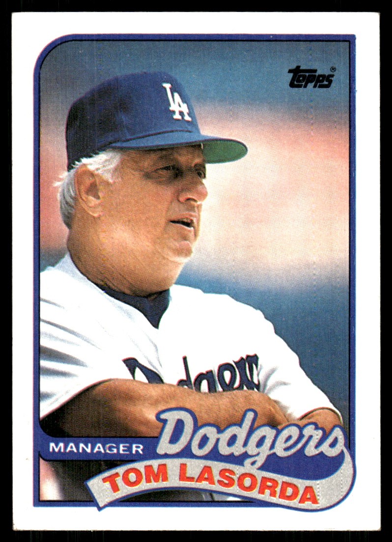 Tom Lasorda 1989 Topps #254 Dodgers FREE SHIPPING StackedPacks