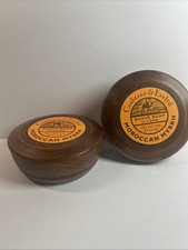 Crabtree  Evelyn Moroccan Myrrh Shave Soap in Wooden Bowl 100g/3.5oz