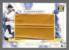 Daniel Espino 2024 Panini Impeccable Memorabilia Jumbo Fielding Glove 1/6