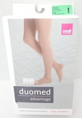 MEDI duomed Advantage Thigh w/tb ct Closed Toe Beige 20- 30 SMALL AT24201