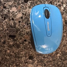 Microsoft Wireless Mobile 3500 Cyan Blue Mous...