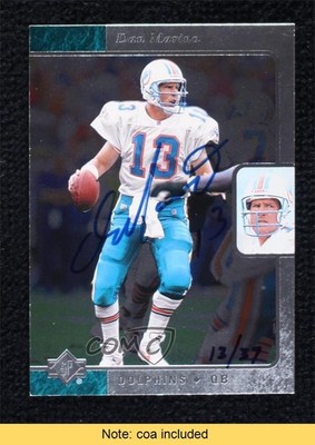 1999 SP Authentic Buyback 13/37 Dan Marino (1996 SP) #88 Auto HOF 8w9