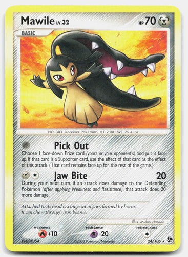 Mawile 24/106 Rare Great Encounters Pokemon Lightly Played