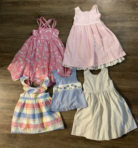 Large Lot of Girls Clothes Sz 4-6 Ralph Lauren Tommy Bahama Silly Goose - Picture 1 of 9