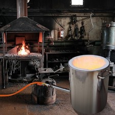 VEVOR 6kg Four de Fusion Four à Propane Fonderie Creuset en Graphite 1482℃ Métal