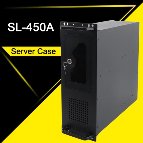 4U Rack-Gehäuse Server-Gehäuse 7 x 3,5" HDD, 2 x 5,25" DVD-ROM, 2 x USB 2.0