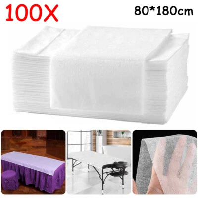 ANIANHAO 100Pcs Disposable Spa Massage Table Sheets Salon Beauty Bed Cover Non-woven Soft