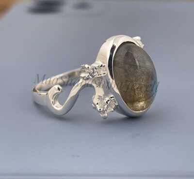 Natural Labradorite The Vampire Diaries Rings Elena Gilbert Daylight Ring Women