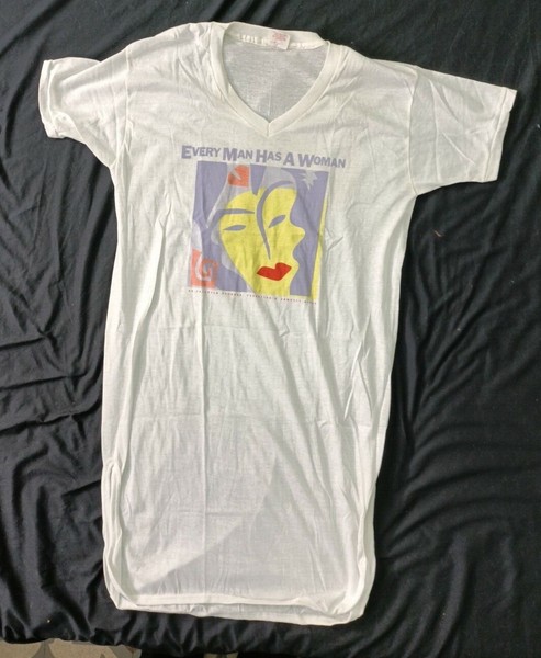 White T-shirt  John Lennon YOKO ONO EVERY MAN HAS A WOMAN