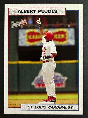 Albert Pujols 2005 Topps Bazooka Baseball Card St. Louis Cardinals