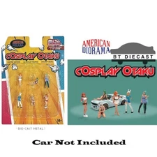 AMERICAN DIORAMA DIECAST FIGURES 1/64 SET COSPLAY OTAKU AD-76510