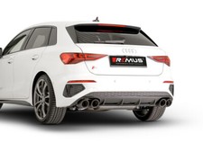 Remus Racing Klappen Sportauspuff Audi S3 Sportback 8Y je 2x102mm verchromt