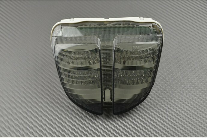 Feu LED moto fumé à clignotants intégrés Suzuki GSXR 600 2006 2007