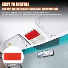 Red Carbon Car Roof Sunglass Storage Panel Sticker Trim For Honda Pilot 2003-08