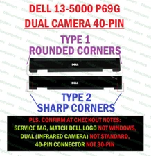 13.3" FHD LCD Touch Screen Assembly Bezel Dell Inspiron 13 5368 0H9RC