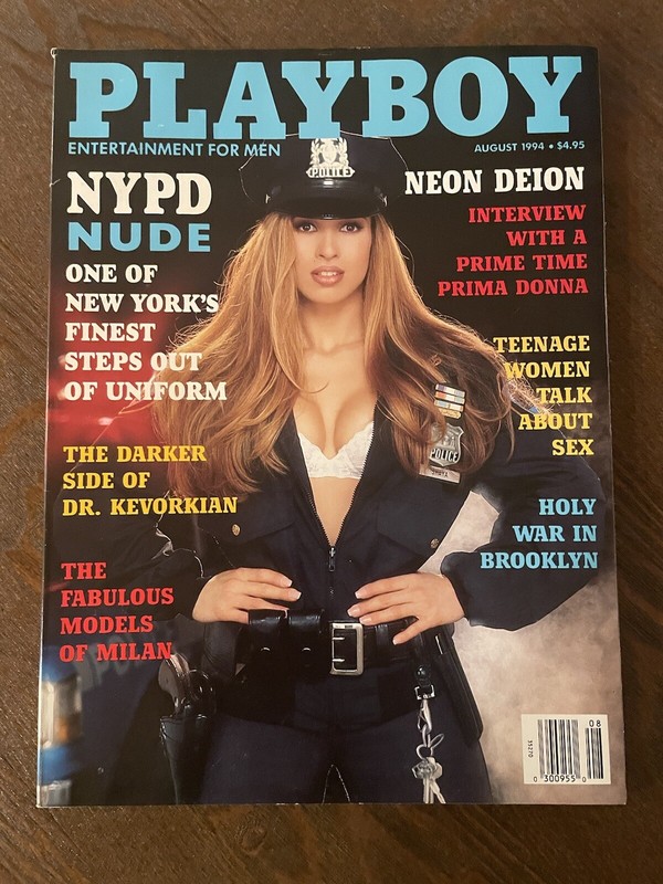PLAYBOY MAGAZINE AUGUST 1994, NYPD NUDE, DEION SANDERS