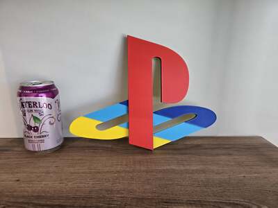 3D Printed PlayStation One Logo Wall Decor