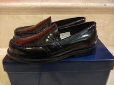 New Polo Ralph Lauren Boys kids Black Loafer Cameron II SZ 2