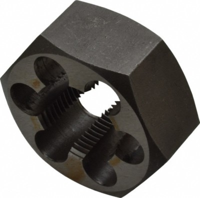 Carbon Steel 2-3/16'' Hex Rethreading Die, M30x2.00 Metric RH Thread, 1'' Thick