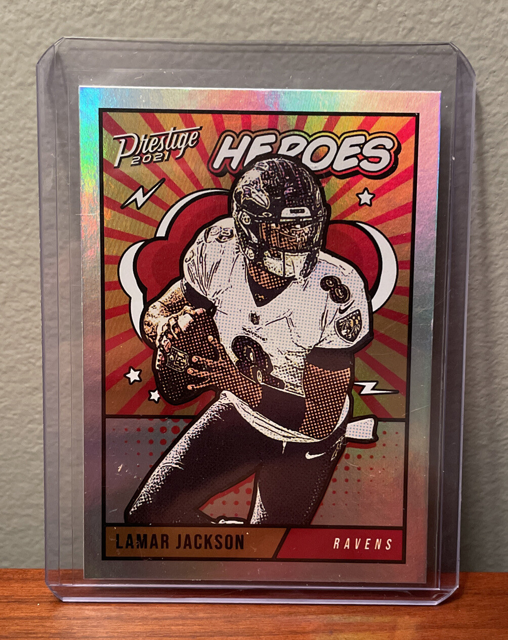 2021 Panini Prestige Heroes #HE-2 Lamar Jackson Baltimore Ravens