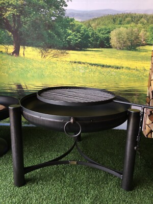 Feuerstelle Grill, Holzofen, Kadai, 110 cm x groß