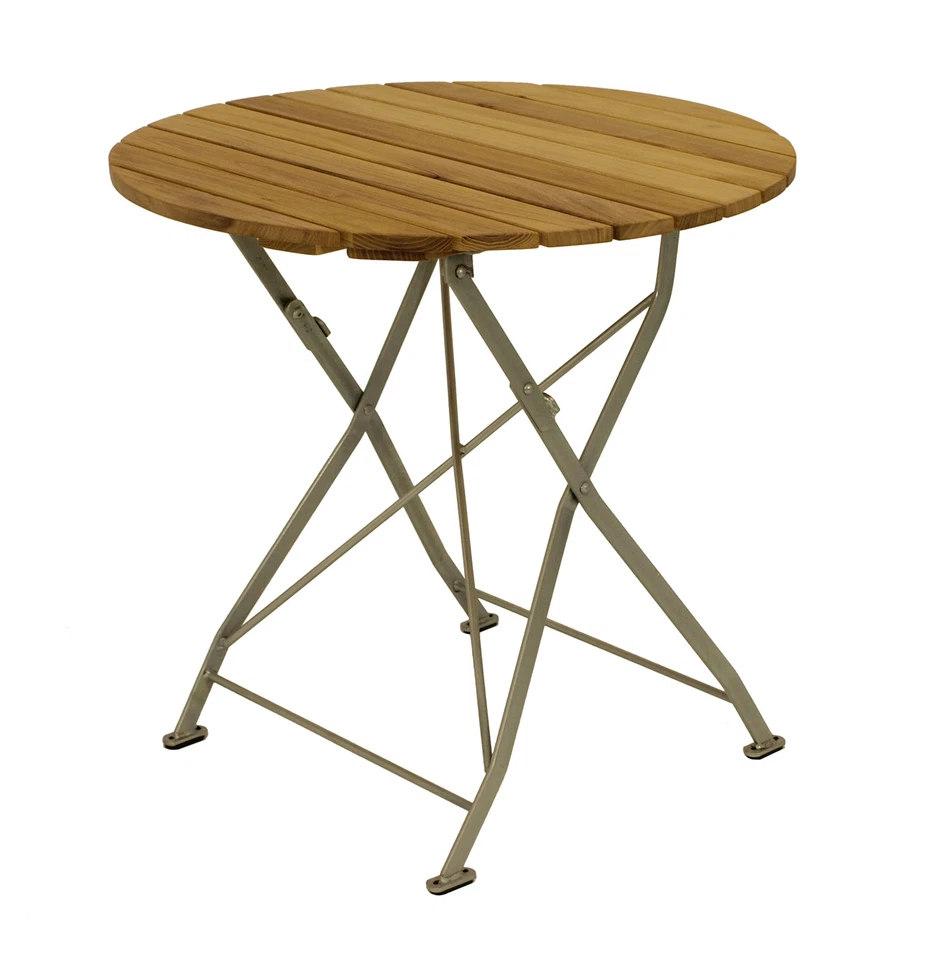 Sitzgruppe Biergartenmöbel Biergarten Garnitur BAD TÖLZ 3-teilig, Holz Stahl - Bild 4 von 4