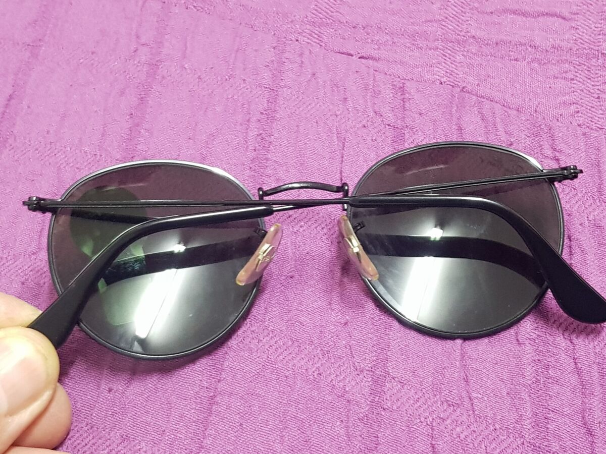 VTG B&L RAY-BAN W0604 CLASSIC ROUND METAL BLACK CHROME VTG B&L RAY-BAN W0604 CLASSIC ROUND METAL BLACK CHROME