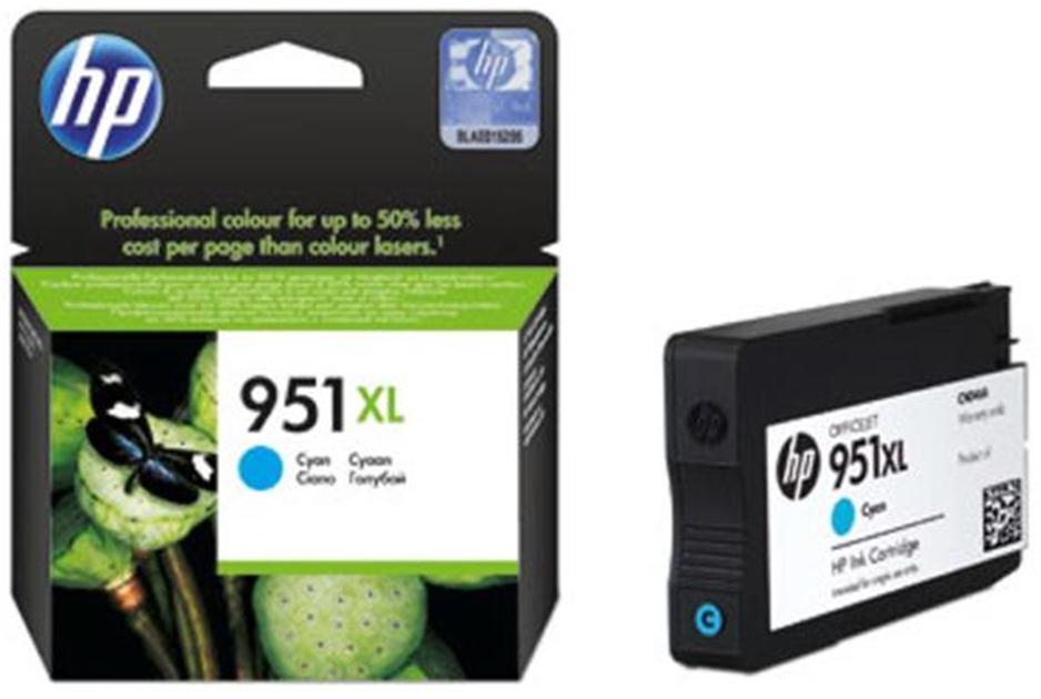 Cartouche HP 951XL Cyan haute capacité pour imprimante OfficeJet Pro