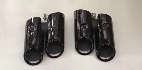 1Pair Stainless Steel Rear Exhaust Muffler Pipe For 19-24 Porsche Macan 2.0T - Picture 4 of 5