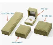  Velvet Jewelry Gift Storage Box Ring Earring Necklace Bracelet Organizers Boxes