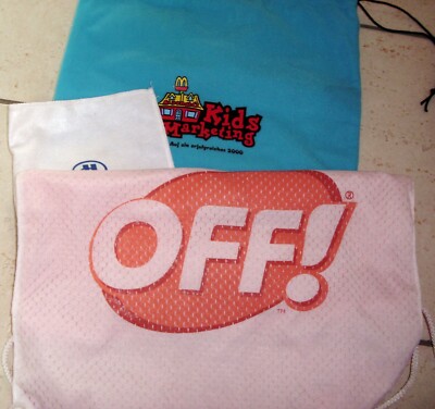 Werbebeutel * bolsa de promocion * bag of advertising * OFF & Hilton & McDonalds
