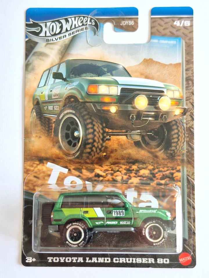 MINIATURE HOT WHEELS 1/64 TOYOTA LAND CRUISER 80 HW TOYOTA SILVER SERIES - Photo 1/1