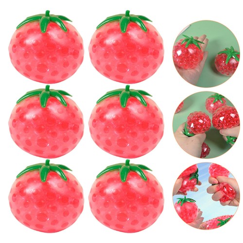 18 PCs Tomaten Stressbälle für Kinder Tomaten geformtes Stressspielzeug - Zdjęcie 8 z 12