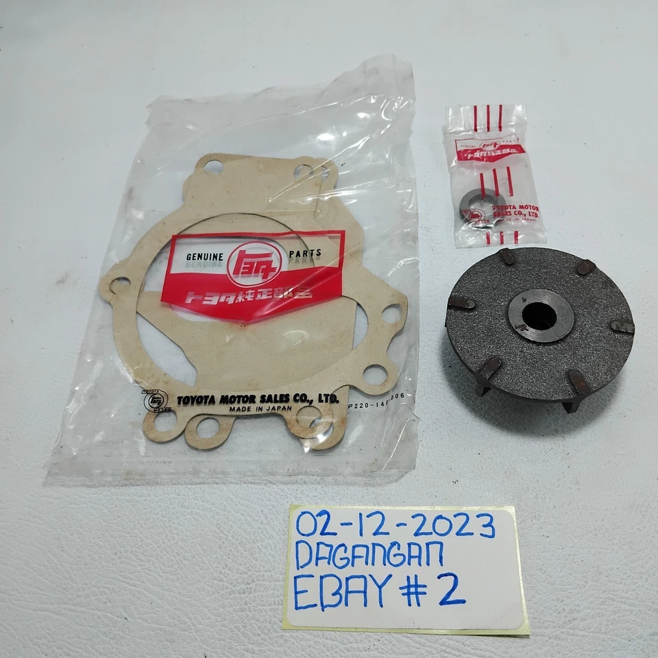 KIT DE REPARACIÓN BOMBA DE AGUA TOYOTA TOYOPET TIARA RT20 04162-30018 NUEVO FABRICANTE ORIGINAL RARO Foto 4 de 4