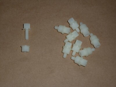 WHITE Nylon Quick Detach License Plate BOLT LOT Moto Guzzi Ducati Honda Triumph