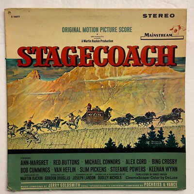 Stagecoach (Original Motion Picture Score) Jerry Goldsmith Vinyl, LP 1966