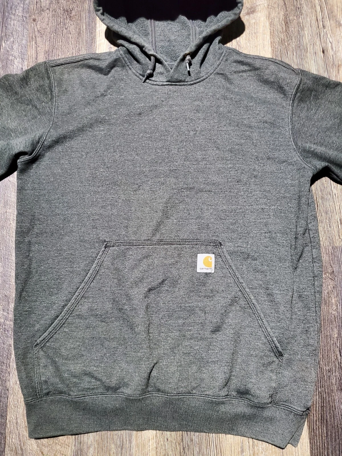 VETEMENTS Carhartt Original Fit maglione grigio manica lunga abbigliamento da lavoro outdoor felpa con cappuccio taglia M