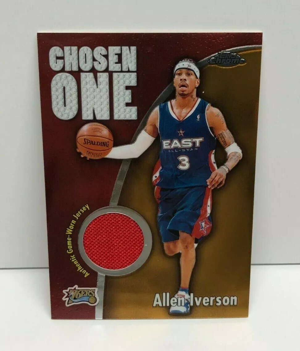 激レア 2001 NBA Final 実使用 Jersey 02 Topps Allen Iverson アレン