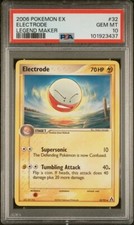 LOW POP!!! PSA 10 ELECTRODE 32 EX LEGEND MAKER POKEMON