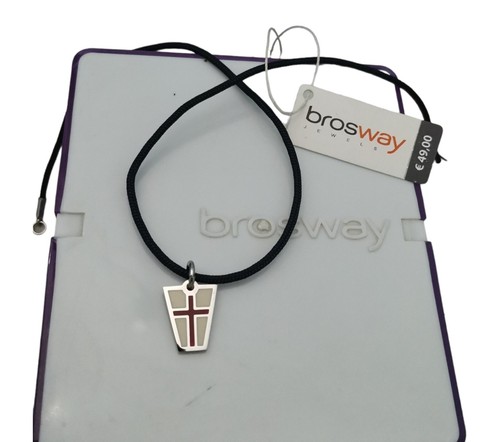 Brosway collana uomo acciaio con bandierina del vento smaltata - Foto 2 di 4