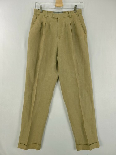 Ellen Tracy Womens Linen Pants 12 