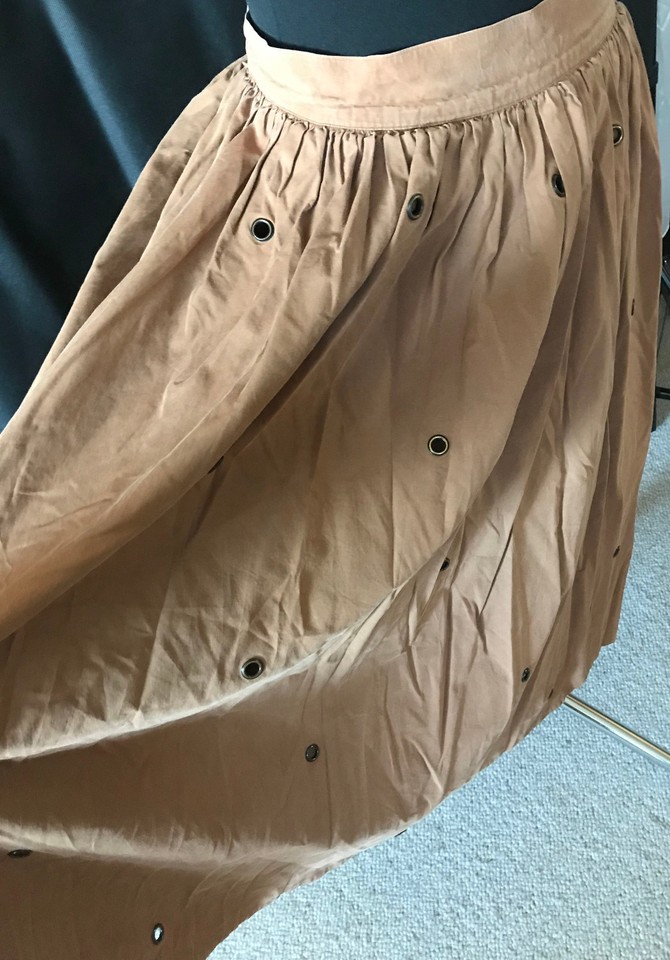 Escarpins Bakers Multi Marron/or Verni - Taille 7.5, Talon Haut, Clous Et Découpes, Neuf Avec Boîte
