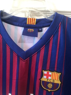 MESSI Barcelona UNICEF Jersey #10 Size 14 Beko Sponsor- Rakuten