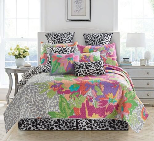 Virah Bella - King Size Angelina - Lightweight Reversible Quilt Set w/Shams - Picture 1 of 6